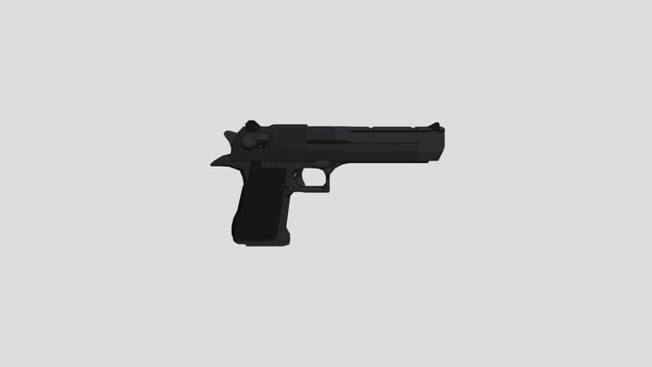 Low-poly_desert_eagle 3D Model
