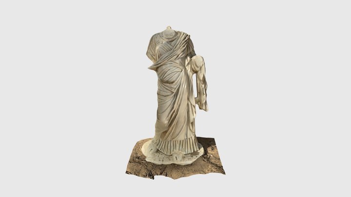 Roman Togatus Statue – Byrsa Hill, Carthage 3D Model
