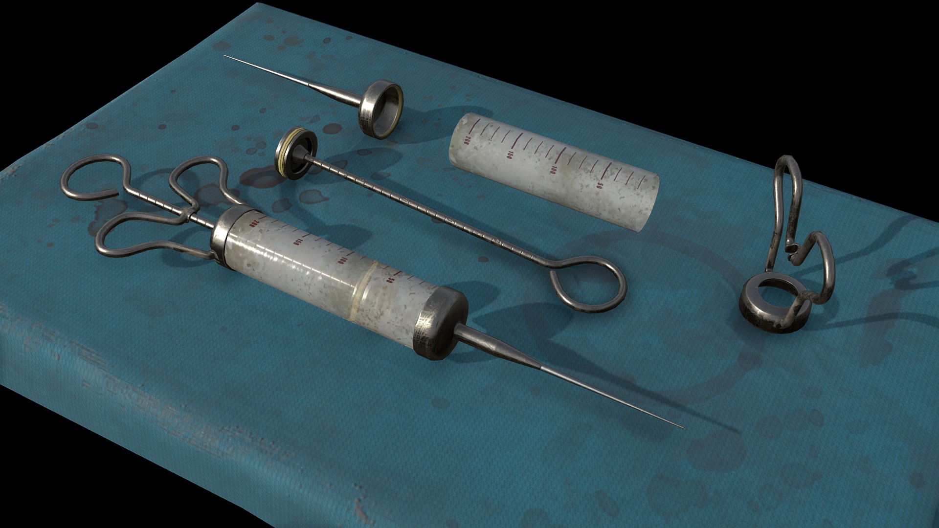 3D model Ingector - This is a 3D model of the Ingector. The 3D model is about a set of medical tools.