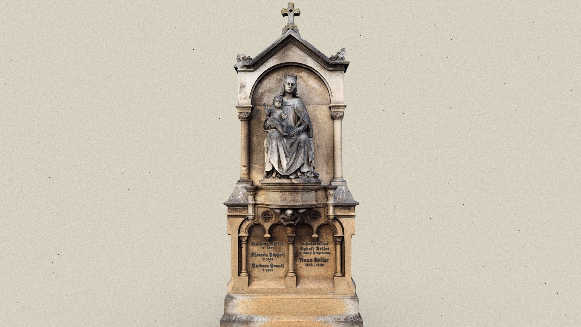 Grabstein — Sketchfab embed 3D viewer