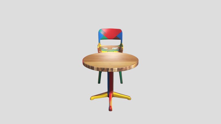 Mobiliario escolar actual – Free 3D Model STL
