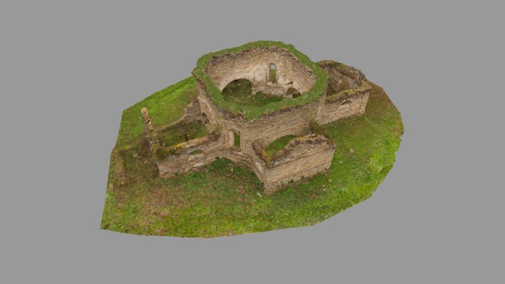 Orthodox church ruins 3D Model