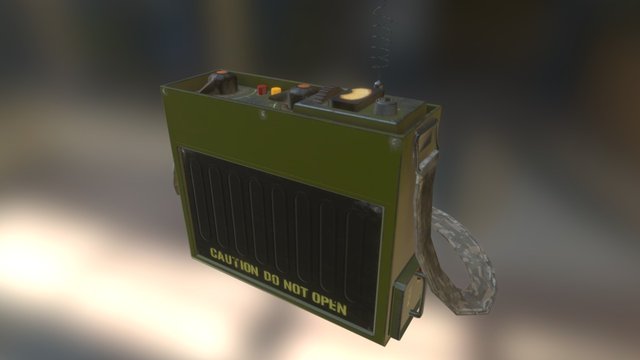 Military Inspired Portable Radio 3D Model