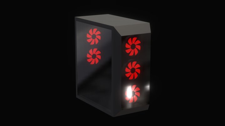 Gaming PC case 3D Model