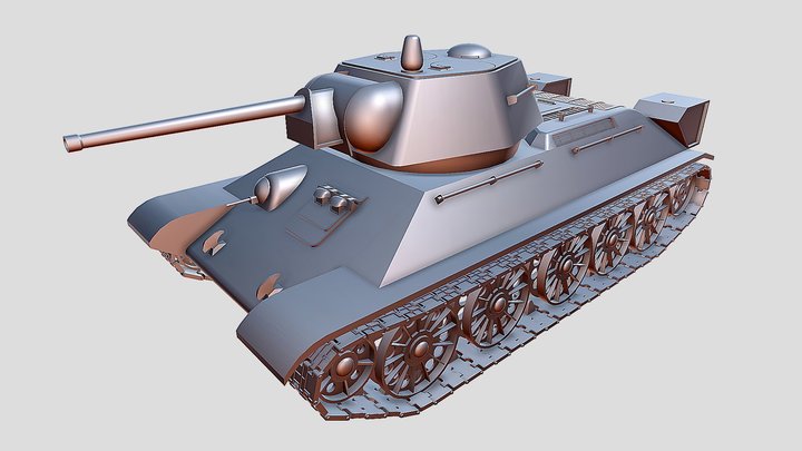 T34 1942 (WIP) 3D Model