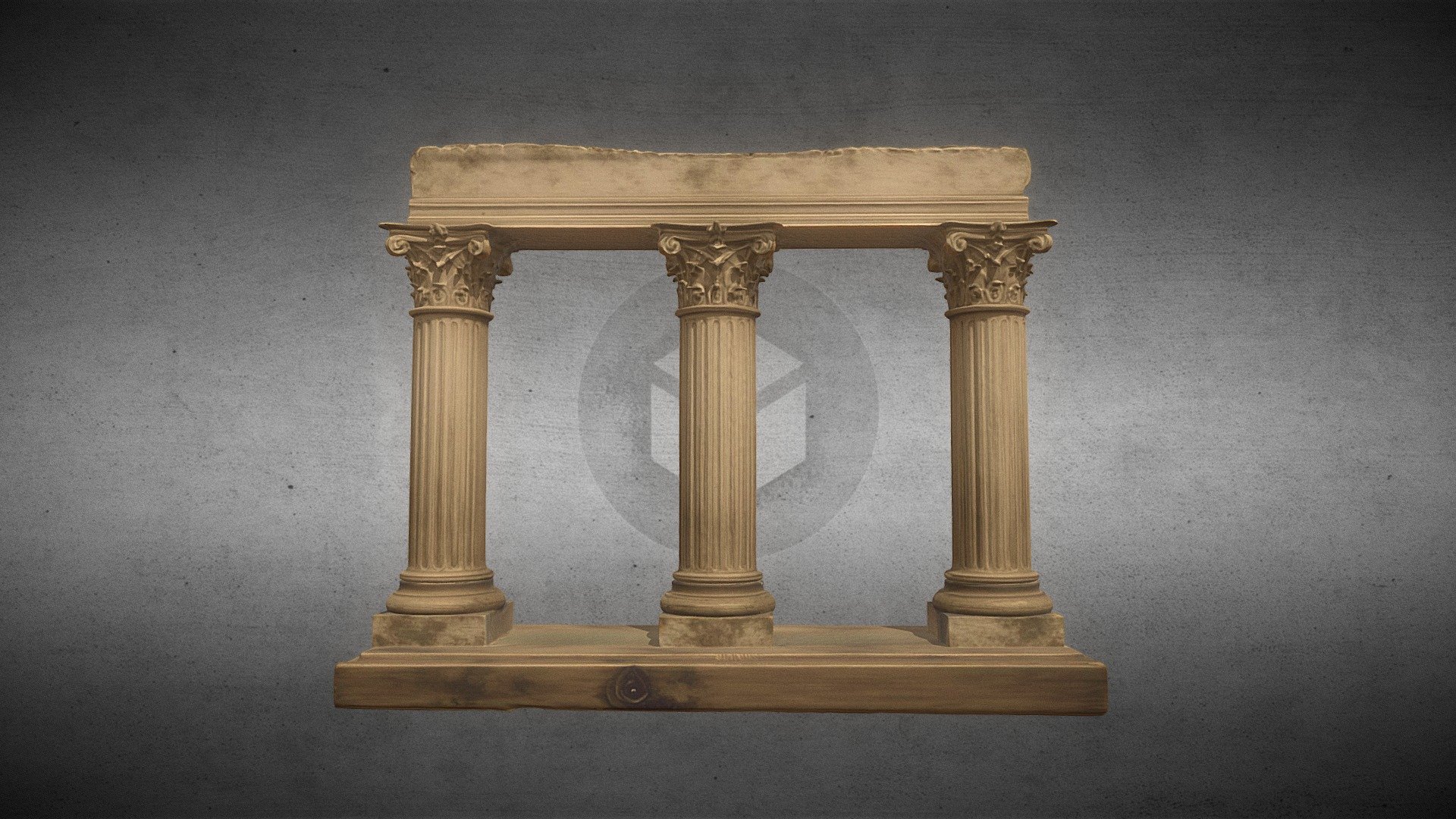 Classical+columned+structure+3d+model - Download Free 3D model by ...