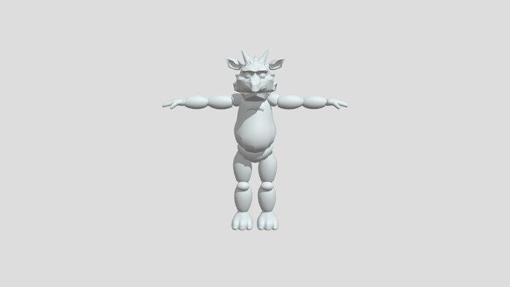 Alternative Freddy Head 2 - Dragon 3D Model