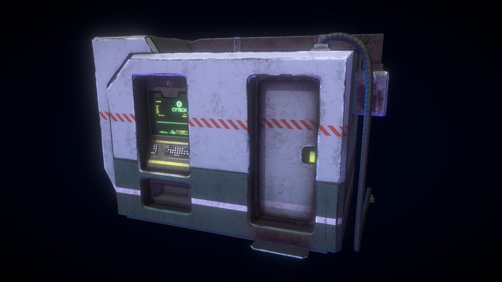 Scifi Cabin 3D Model
