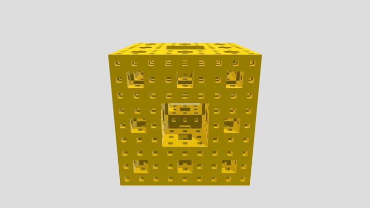 Menger Sponge 3D Model