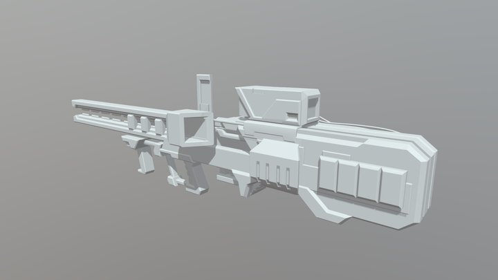 High Tech Heavy Sniper 3D Model