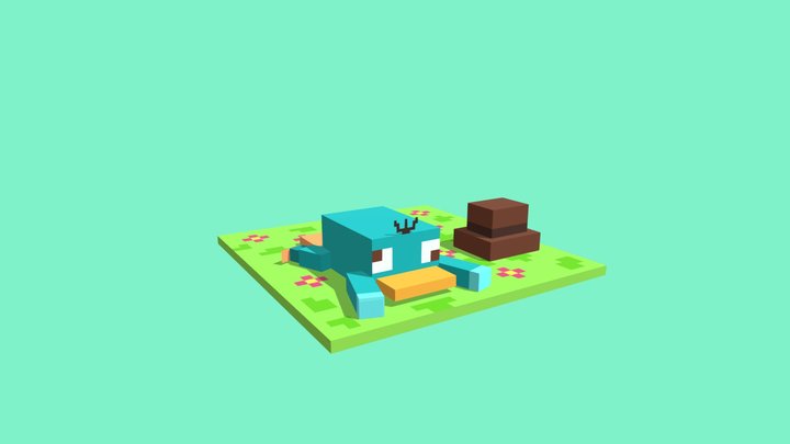 Um ornitorrinco comum 3D Model