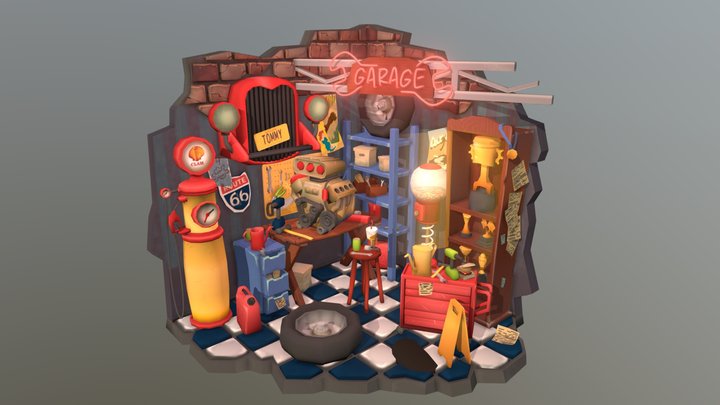 DAE Crib - "Tommy's Garage" 3D Model
