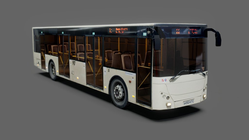 City Bus - rigged | РоАЗ-5236