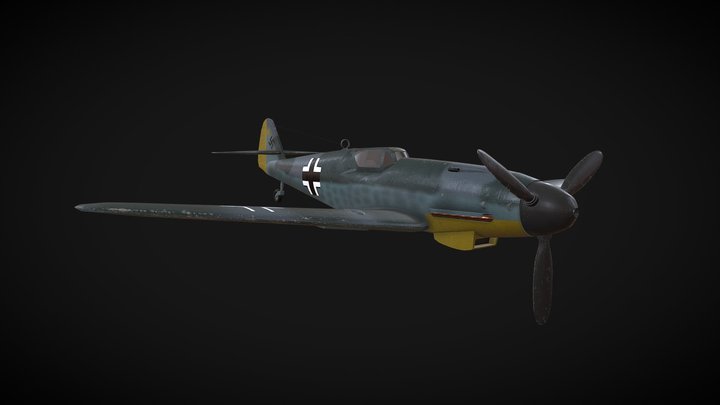 BF-109 G14/AS (late war version) 3D Model