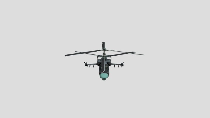 Ka-52 (War Thunder) 3D Model