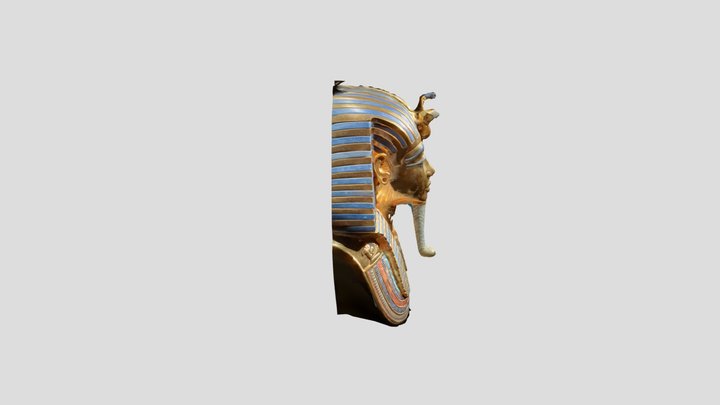 Tutankhamen (replica) death mask 3D Model