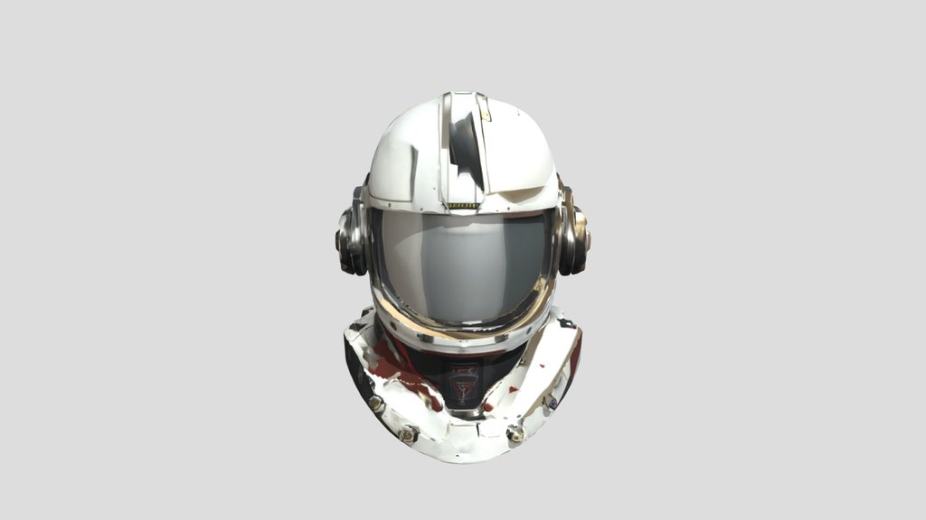 Space Helmet — 3D Model | Game Ready | PBR Textu
