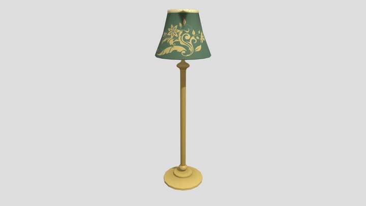 Hello Neighbor Lamp Stand Old Art 3D Model