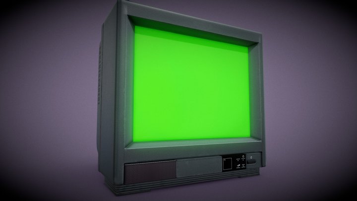 Ctr Tv Game Ready Prop 3D Model