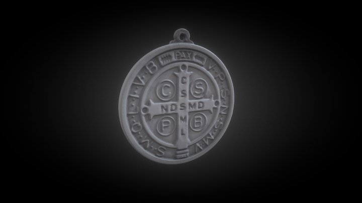 Medallón De San Benito 3D Model