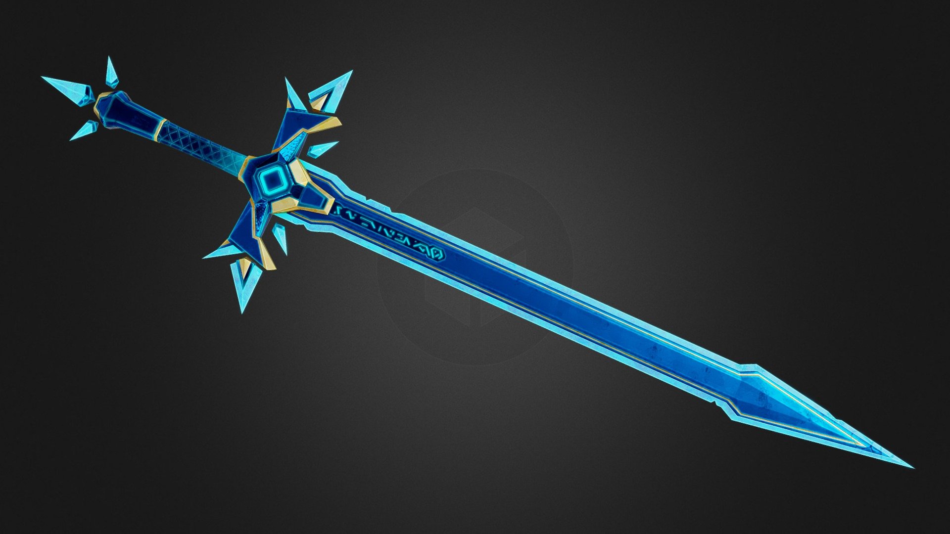 CRYO SWORD - 3D model by berkayege [366cf22] - Sketchfab