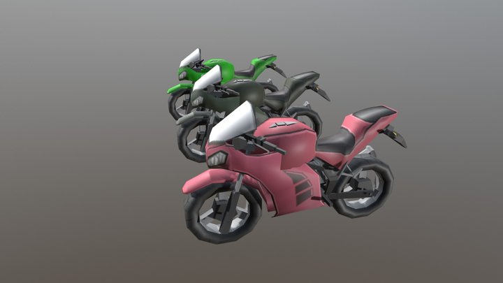 Motos Esportivas 3D Model