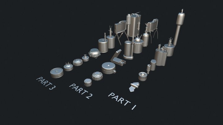 25 Mines / Game ready / VOL .4 3D Model