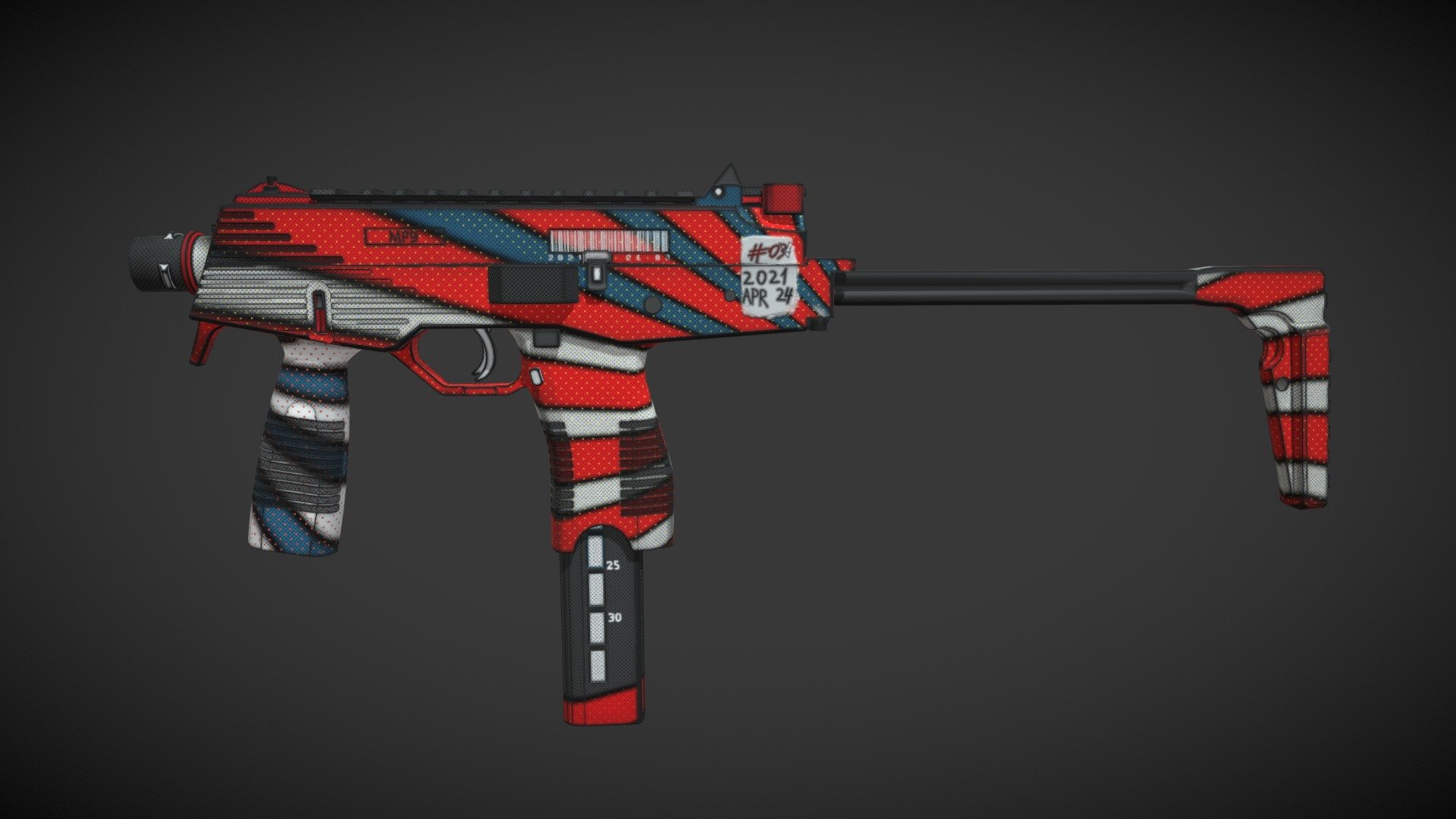 MP9 | Comic cover - 3D model by AnubisDunk [3671a1c] - Sketchfab