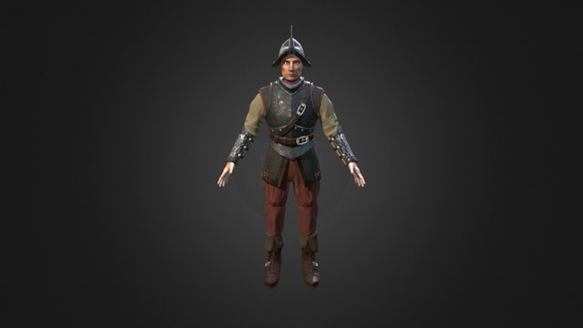 Footman 3D Model