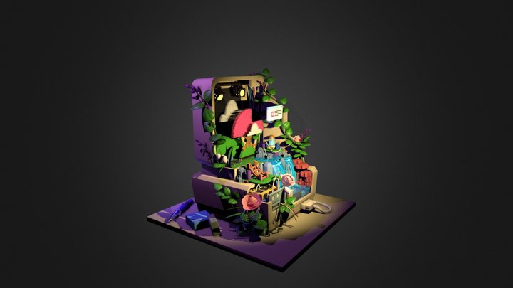 Computer 3D Model