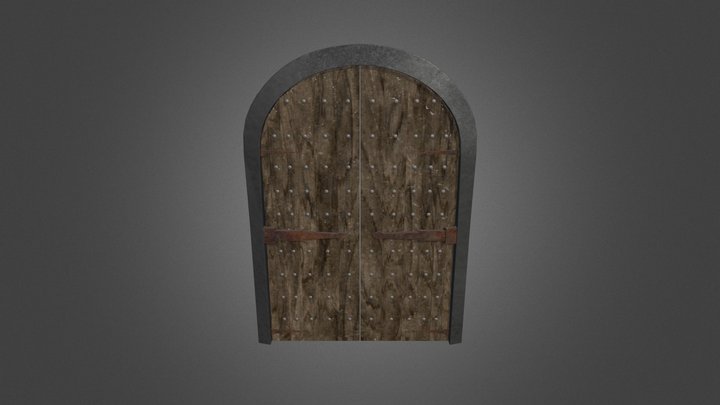 Medieval Door 3D Model