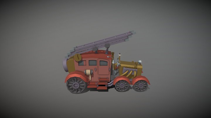 Car Steampunk 3D Model