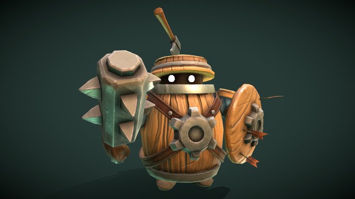 Billy Barrel 3D Model