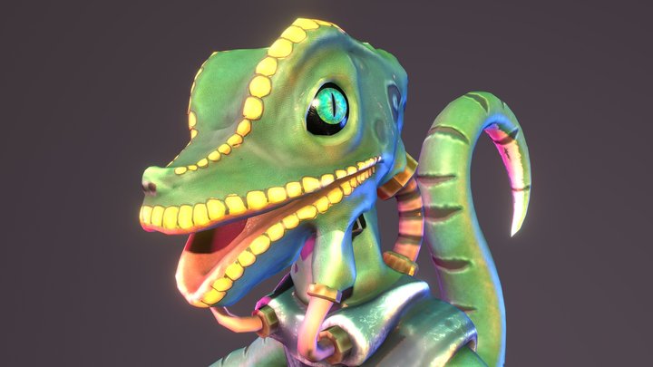 Lizard Dracora 3D Model