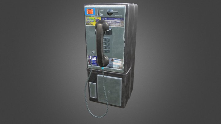Pay Phone 3D Model