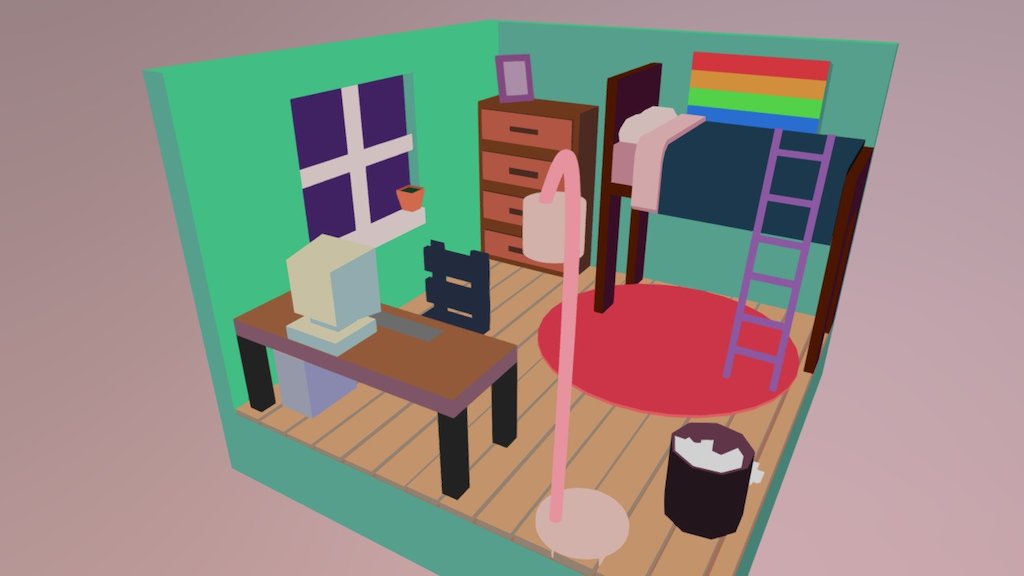 Hopeful Bedroom 3d Model By Kitt Thomas Highjinkx [3673d65