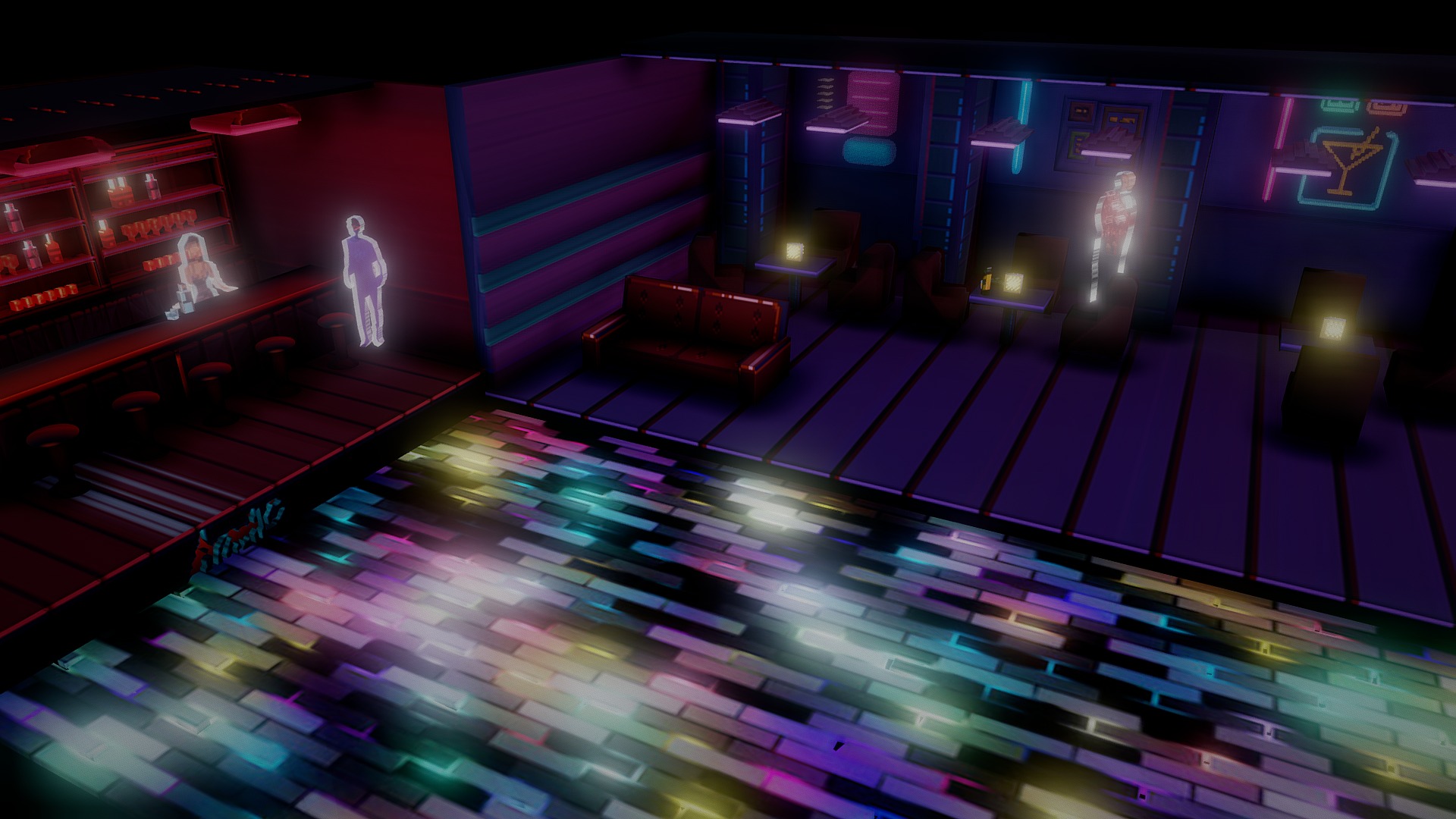 Club Atomic: Where the holograms go.