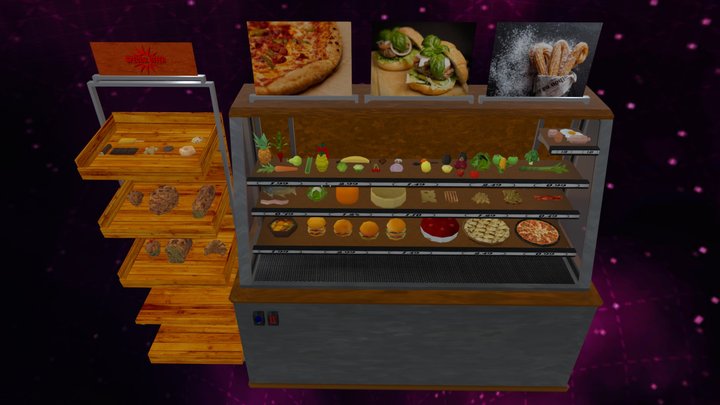 Real Food Set .Blend FREE Low Poly