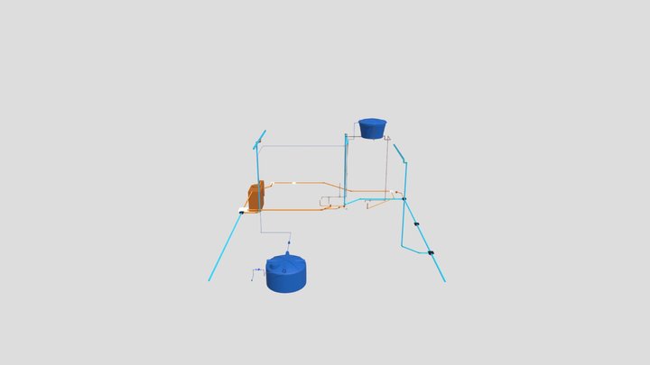 Residência Hidrossanitário WL 3D Model