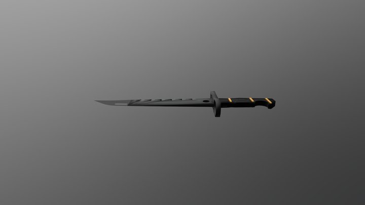 Falcon Strike Combat Knife 3D Model