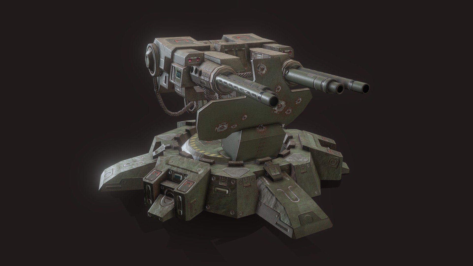 Sci fi Turret - Buy Royalty Free 3D model by the Georgeous ...