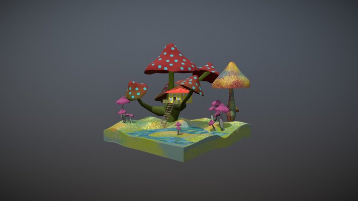 Fungaehouse 3D Model