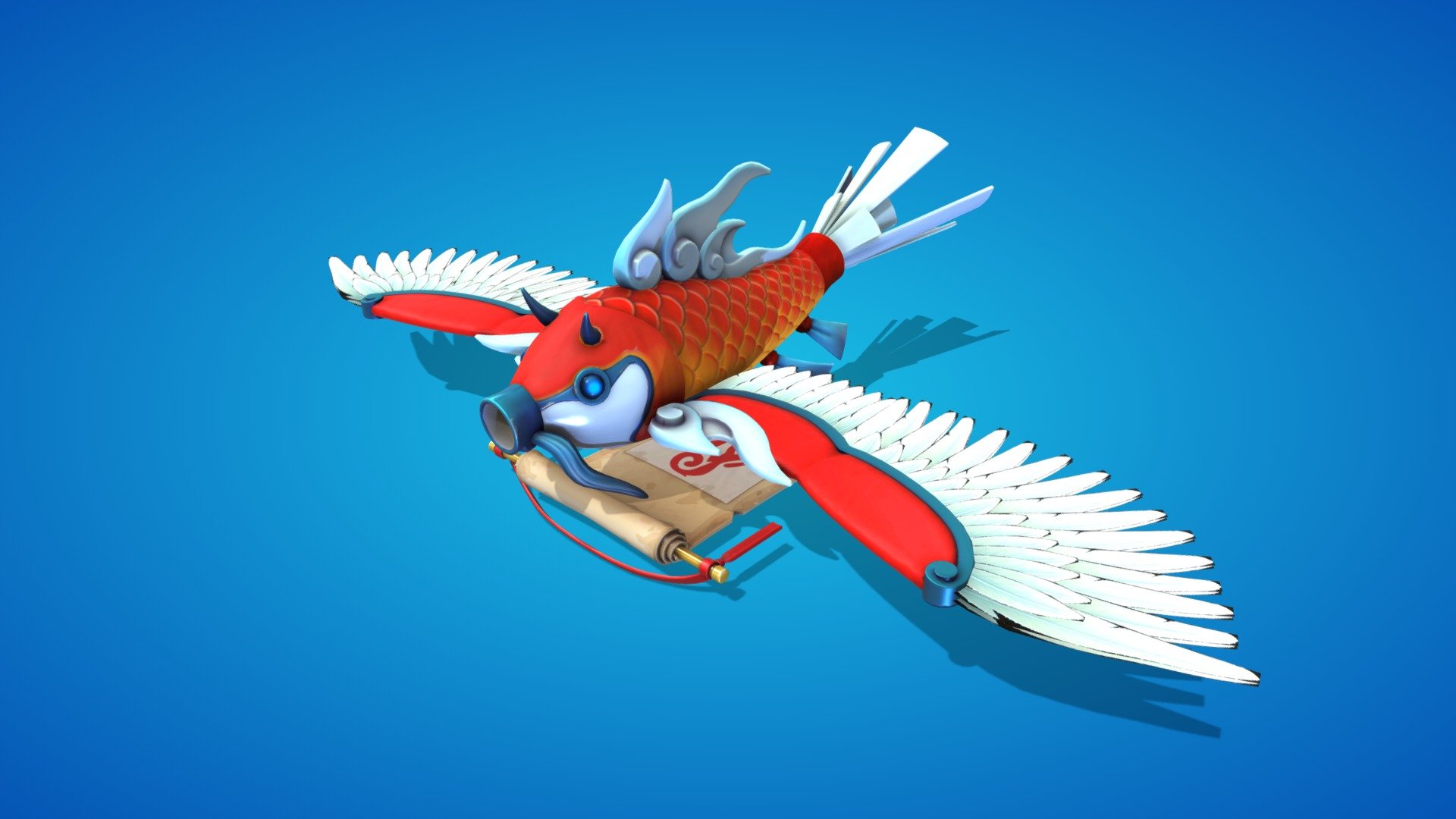 Flying Carp Skin Fortnite Flying Carp Glider 3d Model By Fortnite Skins Fortniteskins 3677d76