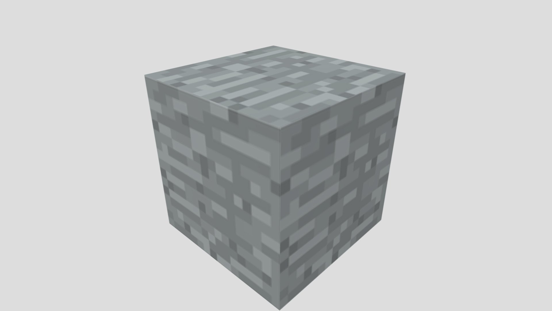 Minecraft Stone Block Download Free 3d Model By Momo Momo Ernst 3678d5f