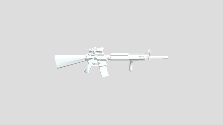 Оружие M16 Стандофф Standoff 2 3D Model