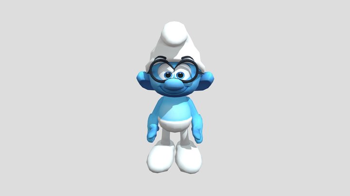 Brainy Smurf 3D Model