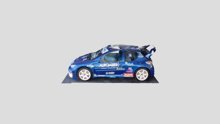 Peugeot 206 WRC Photogrammetry 3D Model