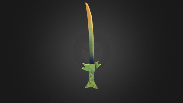 Grass Sword 3D Model