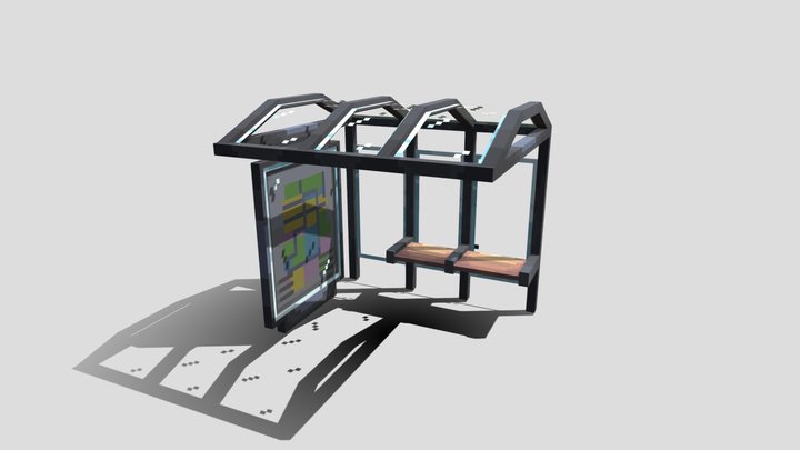 Bus stop 3D Model