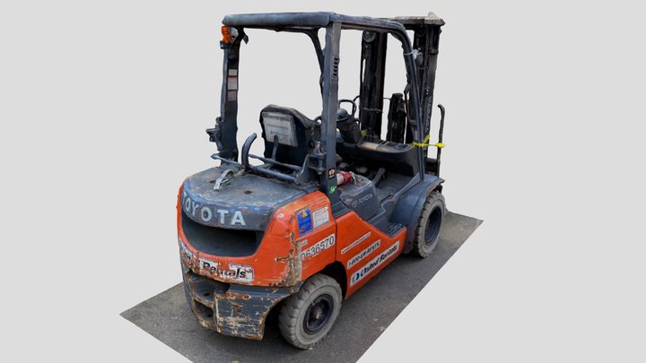 Day 105: Toyota Cushion Fork Lift – Modello 3D gratuito STL